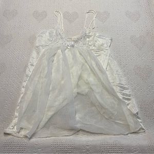 Delicates Lingerie Lacey Slip Dress (L)